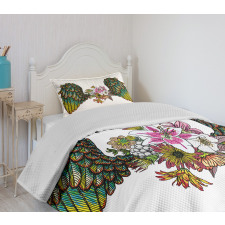 Bohemian Flower Bedspread Set