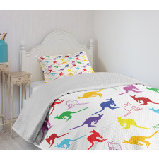 Vibrant Wildlife Concept Bedspread Set