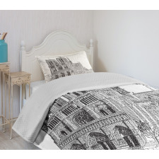 European Architecture Bedspread Set