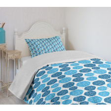 Shapes with Stripes Dots Bedspread Set