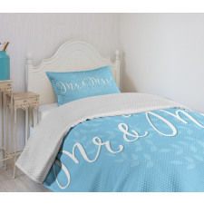 Romantic Wedding Design Bedspread Set