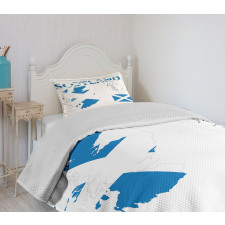 Country Map and the Flag Bedspread Set