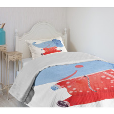 Animal Artwork Bedspread Set