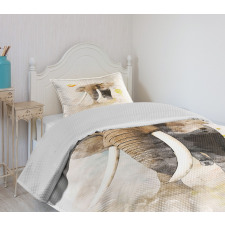 Paintbursh Art Bedspread Set