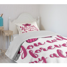 Tropical Blossom Valentines Bedspread Set