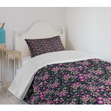 Vibrant Spring Floral Art Bedspread Set