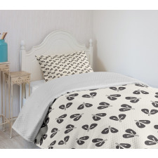 Sketch Human Lungs Pattern Bedspread Set