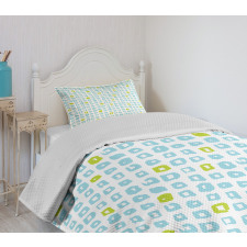 Brush Marks Memphis Style Bedspread Set