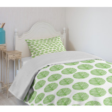 Green Spring Leaf Bedspread Set