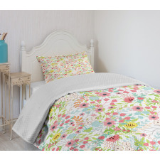 Blossoming Garden Art Design Bedspread Set