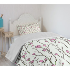 Blossom in Vintage Colors Bedspread Set