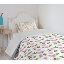 Spring Season Pink Blossoms Bedspread Set