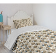 Sleeping Animals and Branches Bedspread Set