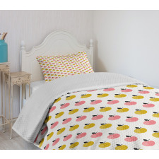 Retro Style Art Fruits Bedspread Set