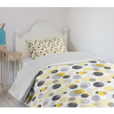 Contemporary Dotted Ovals Bedspread Set