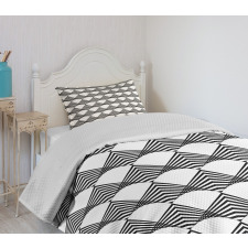 Urban Geometric Triangle Bedspread Set