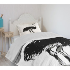 Sketch Bird Desert Bedspread Set