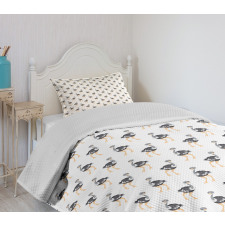 Hipster Modern Baby Bird Bedspread Set