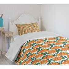 Mexican Food Culture Burritos Bedspread Set