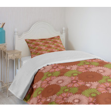 Gerbera Petals Blossoming Bedspread Set