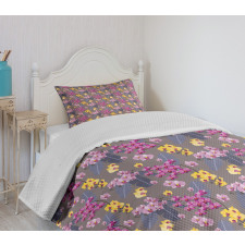 Jungle Wild Petals Island Bedspread Set