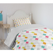 Composition of Rhombuses Bedspread Set