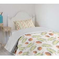 Woodland Tree Theme Watercolor Bedspread Set