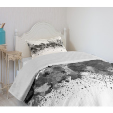 Monochrome Vegas Skyline Bedspread Set