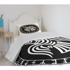 Illustration of Odins Ravens Bedspread Set