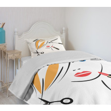 Beauty Salon Make-up Bedspread Set