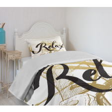 Inspirational Lettering Bedspread Set