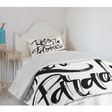 Relax in Paradise Message Bedspread Set