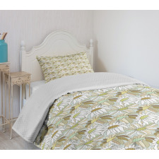 Autumn Season Chamomiles Bedspread Set