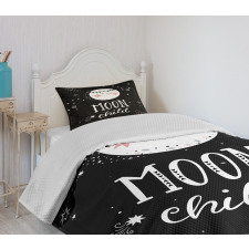 Cartoon Style Galaxy Concept Bedspread Set