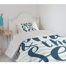 You and Me and the Sea Bedspread Set