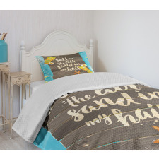 Salty Sand in My Hair Bedspread Set