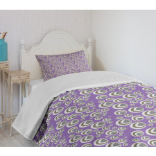 Retro Geometric Circles Bedspread Set