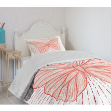 Butterfly Doodle Sunburst Bedspread Set