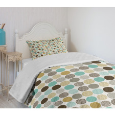 Abstract Dots Pattern Bedspread Set