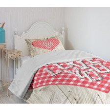 Valentines Day Themed Heart Bedspread Set