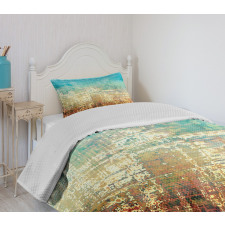 Grunge Contemporary Art Bedspread Set