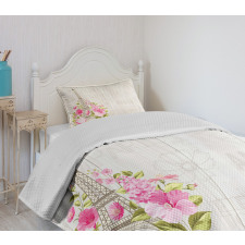 Spring Blossoming Flowers Bedspread Set