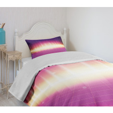 80s Retro Sci-Fi Background Bedspread Set