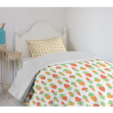 Natural Healthy Food Design Bedspread Set