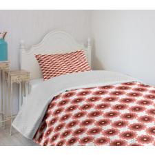 Circle and Teardrop Shape Bedspread Set