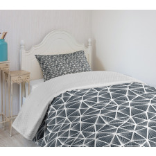 Triangular Shapes Lines Bedspread Set