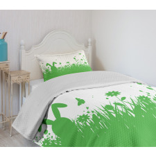 Green Spring Field Easter Bedspread Set