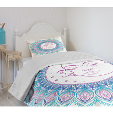 Colorful Mandala Sign Bedspread Set