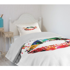 Butterfly and Music Note Bedspread Set