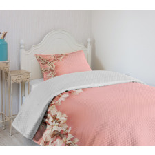 Tree on Pastel Pink Bedspread Set